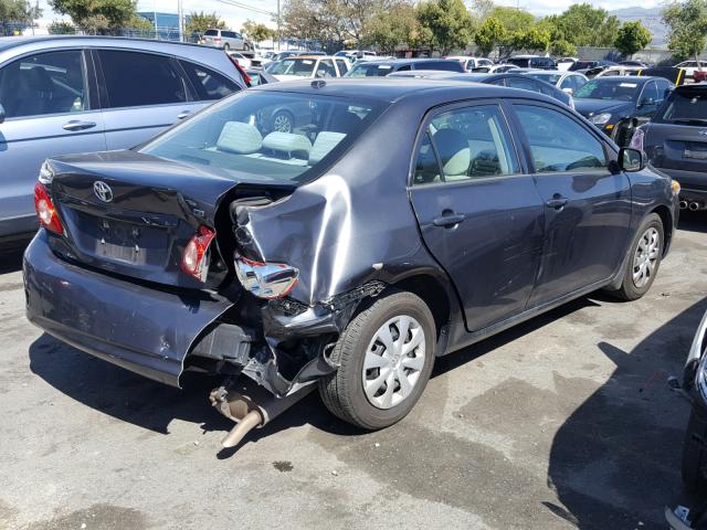 1NXBU4EE8AZ194680 - 2010 TOYOTA COROLLA BA GRAY photo 4