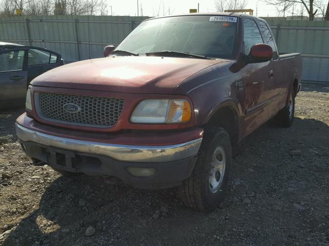 1FTRX18W4XKB83239 - 1999 FORD F150 MAROON photo 2