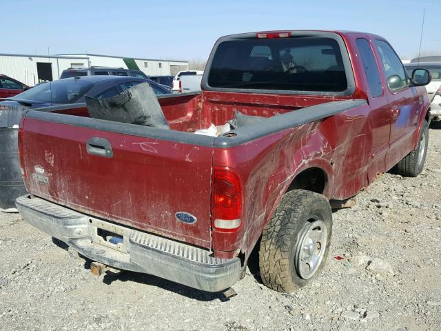 1FTRX18W4XKB83239 - 1999 FORD F150 MAROON photo 4