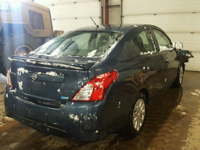 3N1CN7APXFL926830 - 2015 NISSAN VERSA S BLUE photo 4