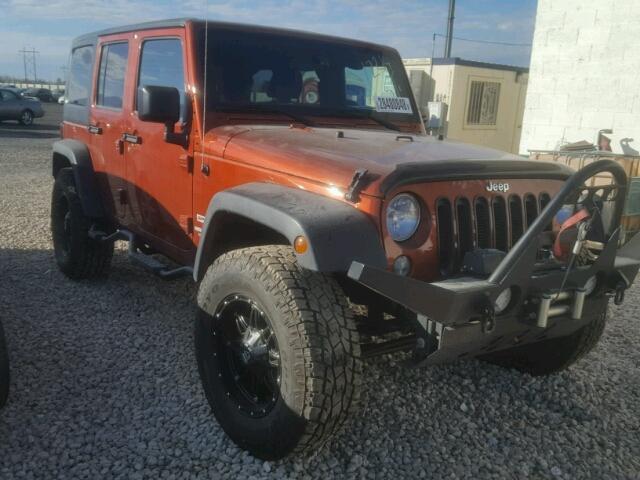 1C4BJWDG8EL277436 - 2014 JEEP WRANGLER U ORANGE photo 1