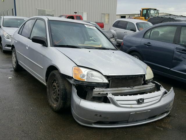 2HGES165X2H583153 - 2002 HONDA CIVIC LX SILVER photo 1