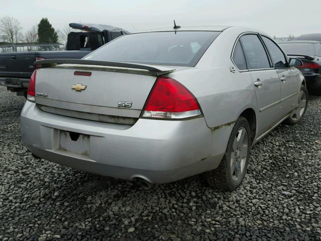 2G1WD58C589192505 - 2008 CHEVROLET IMPALA SUP SILVER photo 4