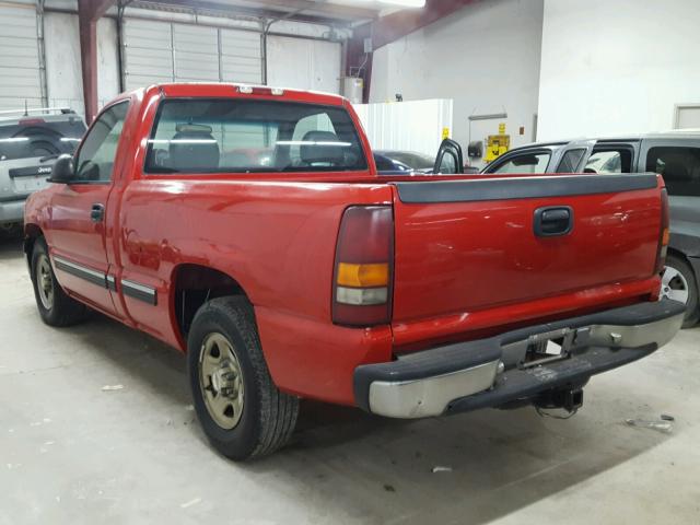 1GCEC14W4YZ302223 - 2000 CHEVROLET SILVERADO RED photo 3