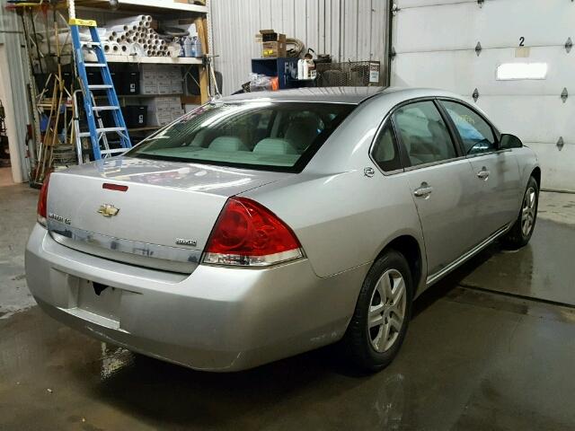 2G1WB58K981326492 - 2008 CHEVROLET IMPALA LS SILVER photo 4