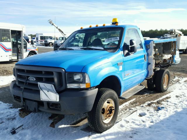 1FDWF37P23ED00848 - 2003 FORD F350 SUPER BLUE photo 2