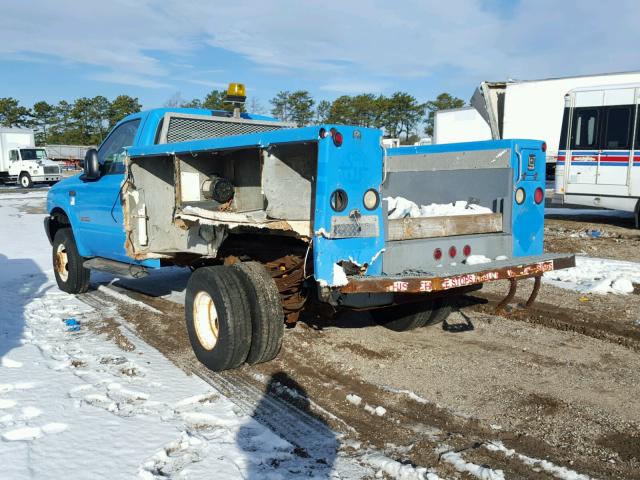 1FDWF37P23ED00848 - 2003 FORD F350 SUPER BLUE photo 3