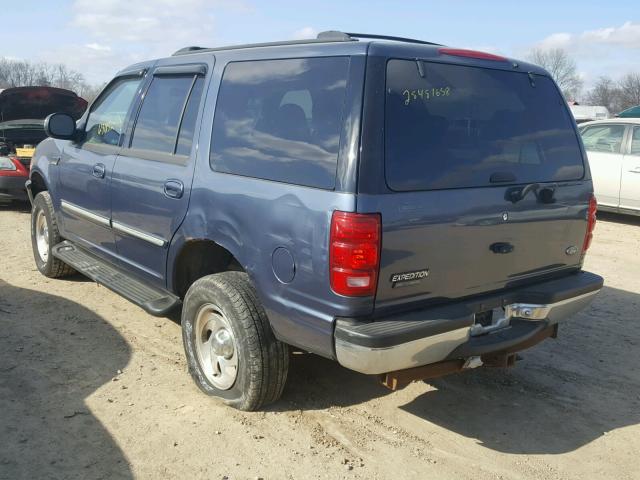 1FMPU18L6WLC40339 - 1998 FORD EXPEDITION BLUE photo 3