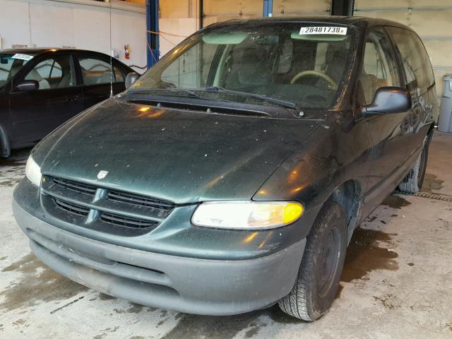 2B4FP2535TR829674 - 1996 DODGE CARAVAN GREEN photo 2