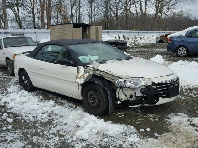 1C3EL55R14N185139 - 2004 CHRYSLER SEBRING LX WHITE photo 1