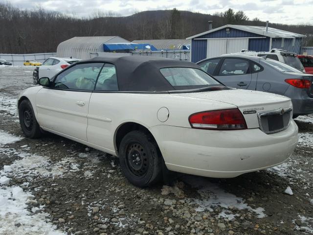 1C3EL55R14N185139 - 2004 CHRYSLER SEBRING LX WHITE photo 3