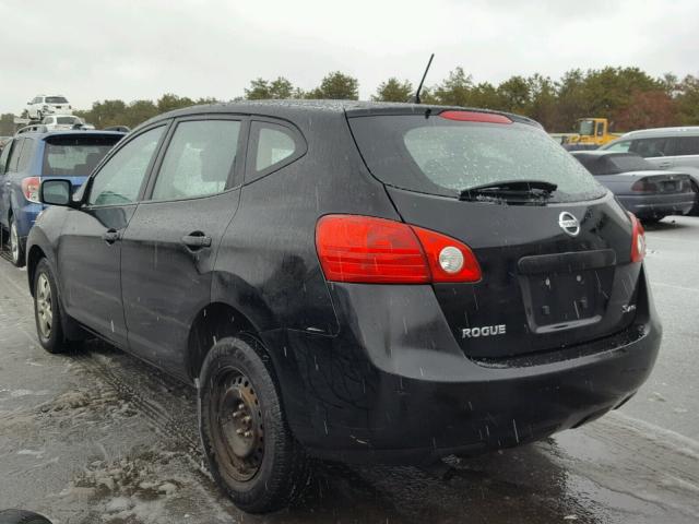 JN8AS58V59W432139 - 2009 NISSAN ROGUE S BLACK photo 3