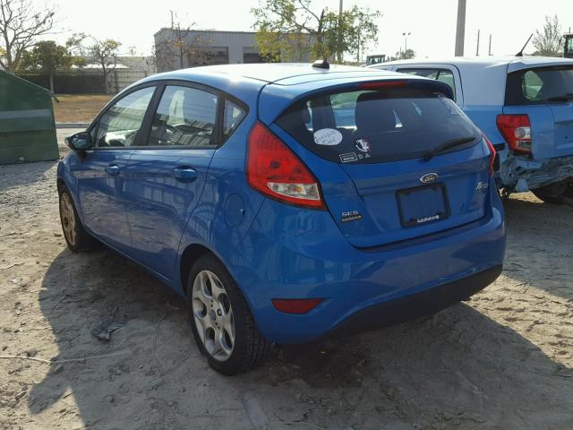 3FADP4FJ1CM103360 - 2012 FORD FIESTA SES BLUE photo 3