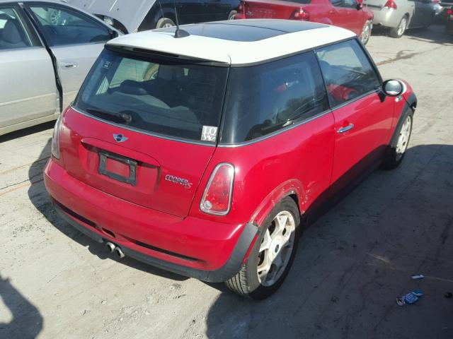 WMWRE33595TL14668 - 2005 MINI COOPER S RED photo 4