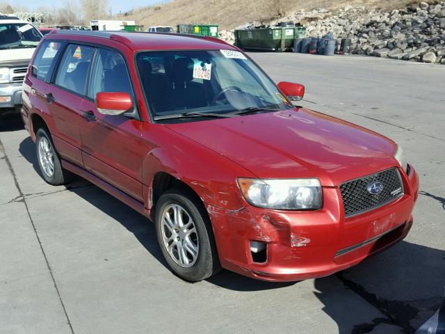 JF1SG666X8H732741 - 2008 SUBARU FORESTER S RED photo 1