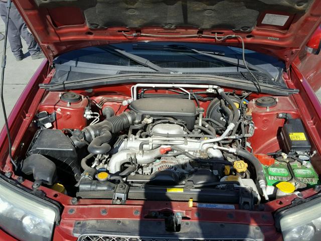 JF1SG666X8H732741 - 2008 SUBARU FORESTER S RED photo 7