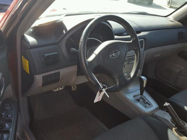 JF1SG666X8H732741 - 2008 SUBARU FORESTER S RED photo 9