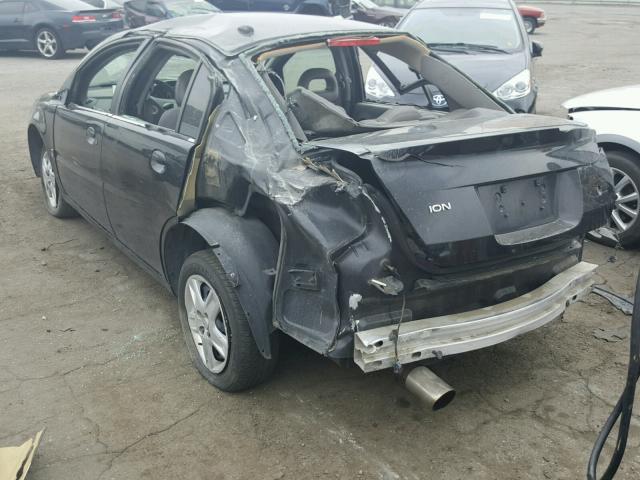 1G8AJ55F66Z189053 - 2006 SATURN ION LEVEL BLACK photo 3