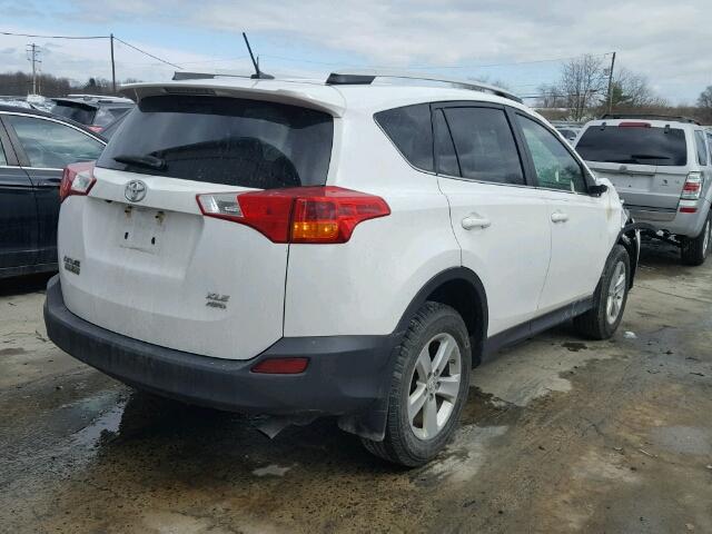 2T3RFREV9DW098087 - 2013 TOYOTA RAV4 XLE WHITE photo 4