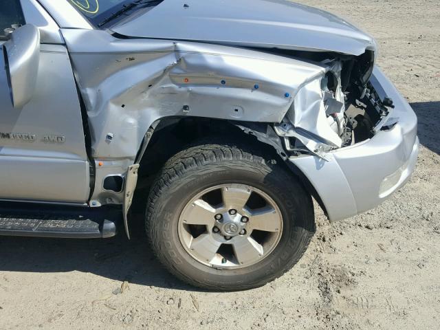 JTEBT17R850052909 - 2005 TOYOTA 4RUNNER LI SILVER photo 9