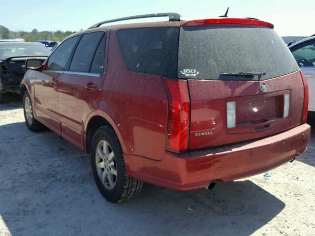 1GYEE637180148599 - 2008 CADILLAC SRX RED photo 3