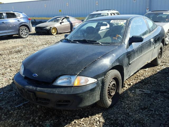 1G1JC124427106018 - 2002 CHEVROLET CAVALIER BLACK photo 2