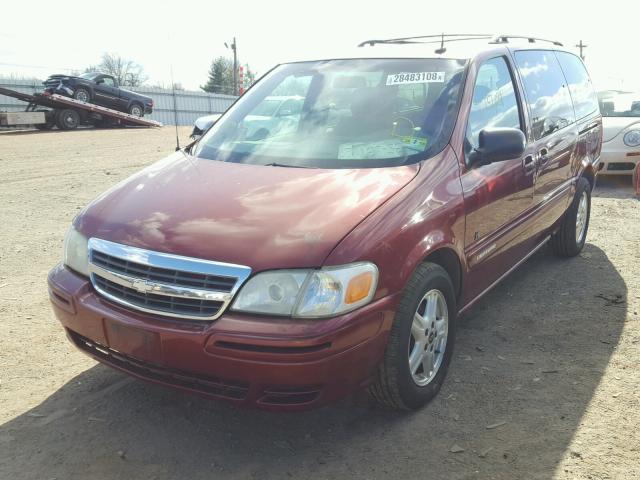 1GNDV13E32D257947 - 2002 CHEVROLET VENTURE LU MAROON photo 2