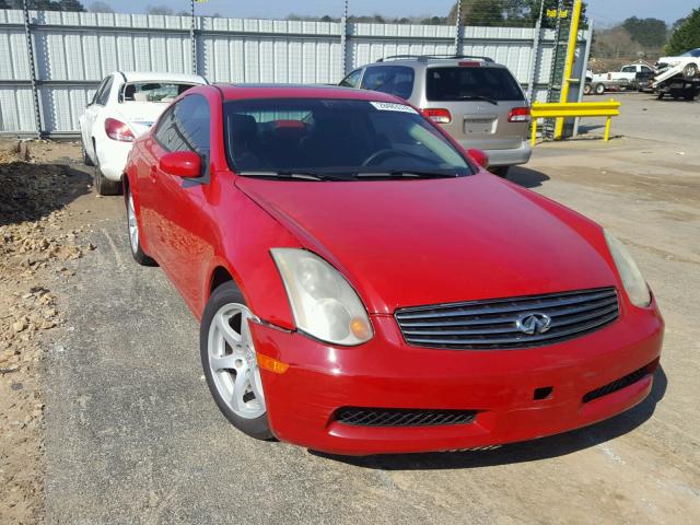 JNKCV54E54M307890 - 2004 INFINITI G35 RED photo 1