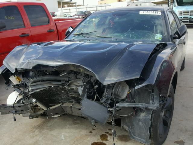 2C3CDXBG6EH215393 - 2014 DODGE CHARGER SE BLACK photo 2