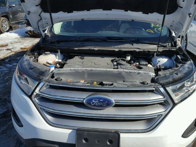 2FMTK3G82FBB72862 - 2015 FORD EDGE SE WHITE photo 7