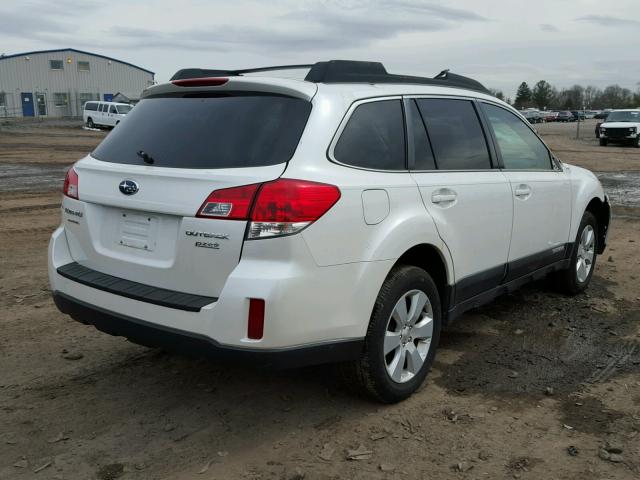 4S4BRBCC7C3255291 - 2012 SUBARU OUTBACK 2. WHITE photo 4