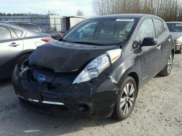 1N4BZ0CP3GC300072 - 2016 NISSAN LEAF SV BLACK photo 2