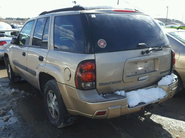 1GNDT13S242246027 - 2004 CHEVROLET TRAILBLAZE TAN photo 3