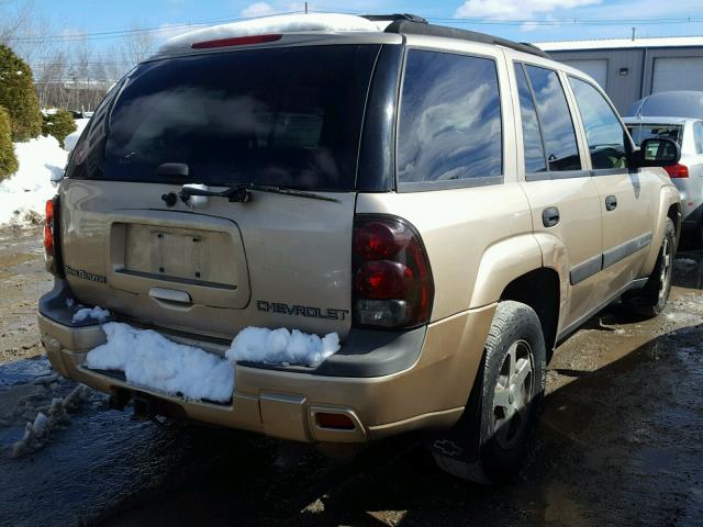 1GNDT13S242246027 - 2004 CHEVROLET TRAILBLAZE TAN photo 4