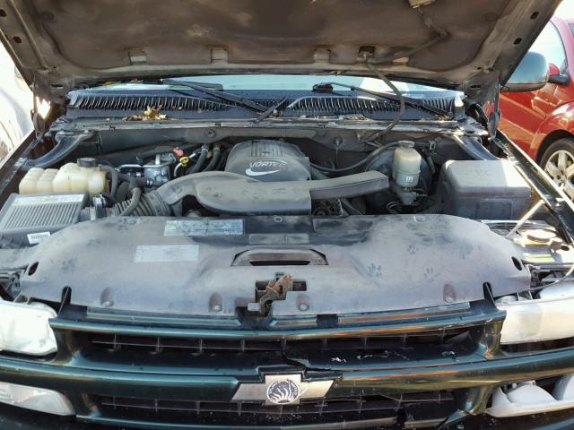 3GNFK16T62G350573 - 2002 CHEVROLET SUBURBAN K GREEN photo 7