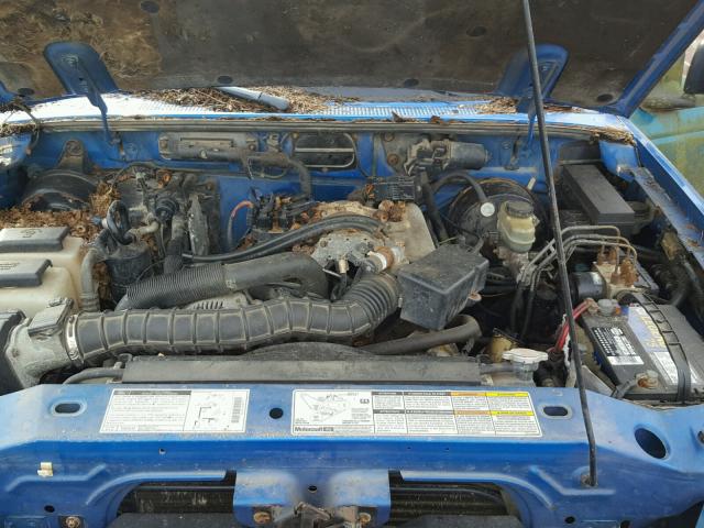 1FTYR11UXWTA70113 - 1998 FORD RANGER BLUE photo 7