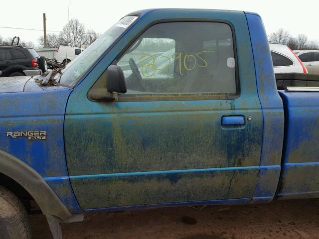 1FTYR11UXWTA70113 - 1998 FORD RANGER BLUE photo 9