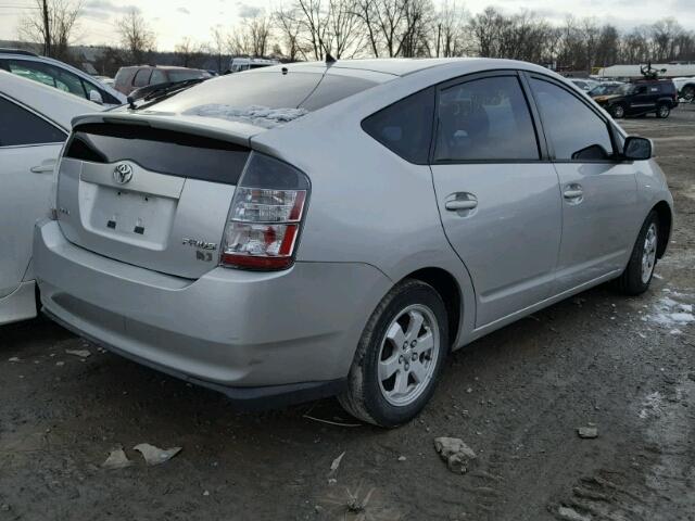 JTDKB20U140049814 - 2004 TOYOTA PRIUS SILVER photo 4