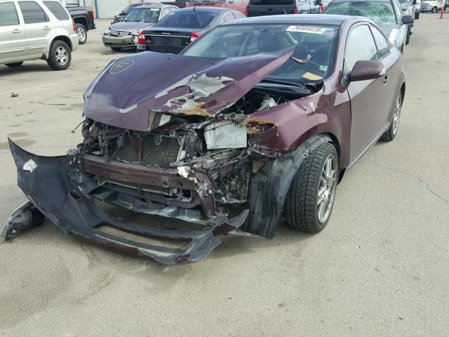 JTKDE177550053532 - 2005 TOYOTA SCION TC 紫色 照片 2