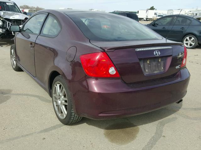 JTKDE177550053532 - 2005 TOYOTA SCION TC 紫色 照片 3