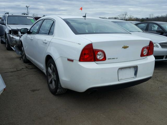 1G1ZC5E1XBF228562 - 2011 CHEVROLET MALIBU 1LT WHITE photo 3