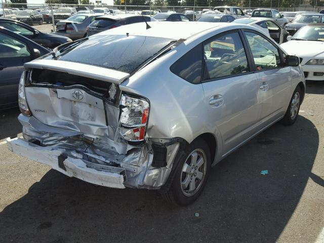 JTDKB20U683388346 - 2008 TOYOTA PRIUS SILVER photo 4