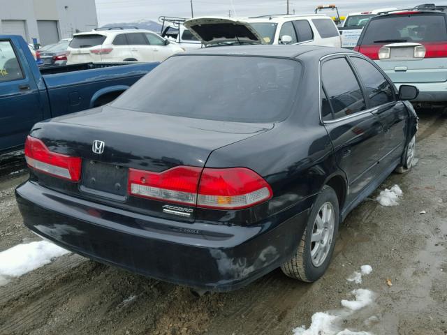 1HGCG56702A817834 - 2002 HONDA ACCORD SE BLACK photo 4