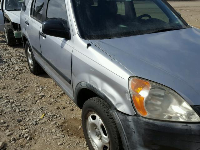 JHLRD68483C013574 - 2003 HONDA CR-V LX SILVER photo 9