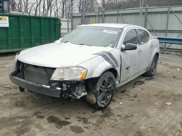 1B3LC56B09N526401 - 2009 DODGE AVENGER SX SILVER photo 2