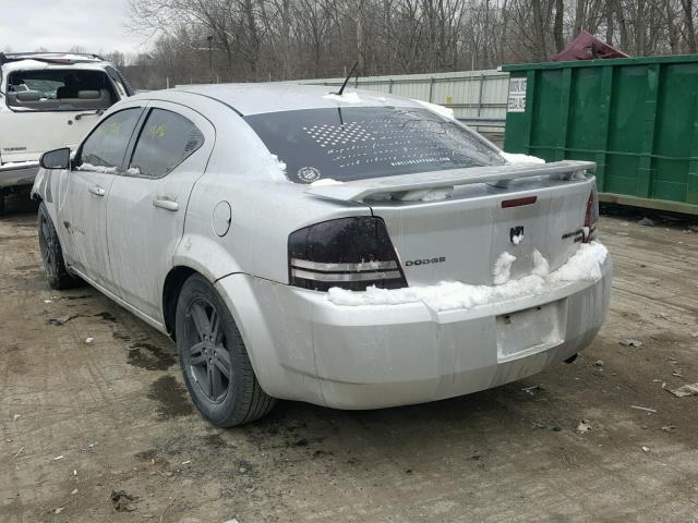 1B3LC56B09N526401 - 2009 DODGE AVENGER SX SILVER photo 3