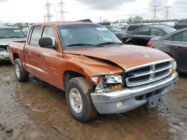 1B7GL2AX6YS646690 - 2000 DODGE DAKOTA QUA ORANGE photo 1