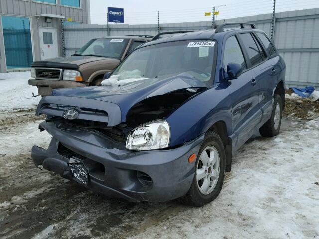 KM8SB13D76U098223 - 2006 HYUNDAI SANTA FE G BLUE photo 2