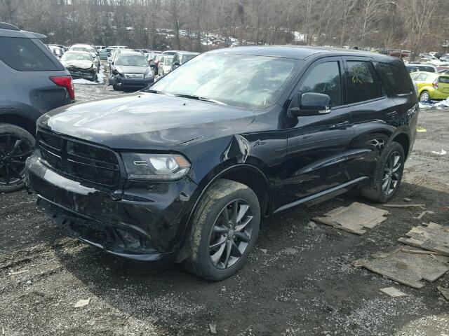 1C4RDJDG0HC719834 - 2017 DODGE DURANGO GT BLACK photo 2