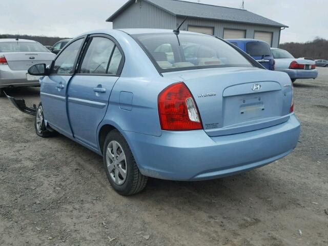 KMHCN46C58U223545 - 2008 HYUNDAI ACCENT GLS BLUE photo 3